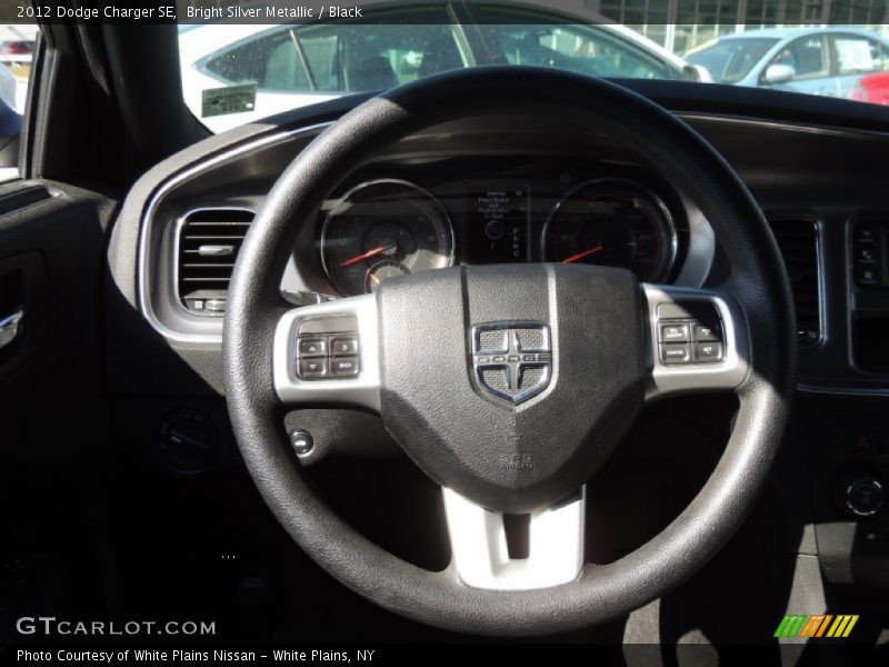 Bright Silver Metallic / Black 2012 Dodge Charger SE