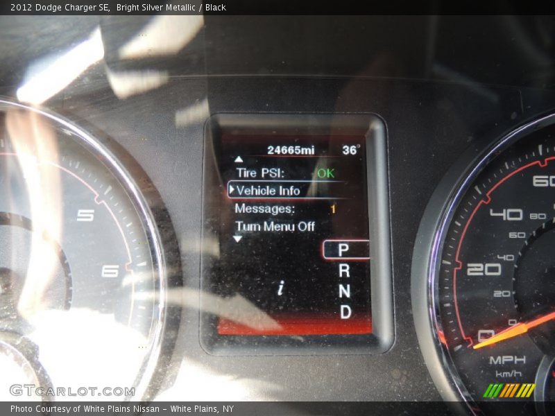 Bright Silver Metallic / Black 2012 Dodge Charger SE