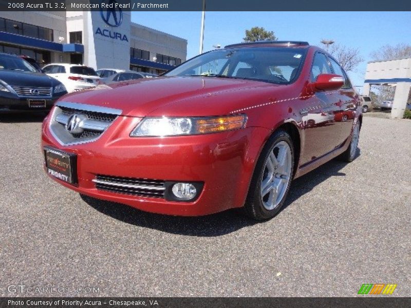Moroccan Red Pearl / Parchment 2008 Acura TL 3.2