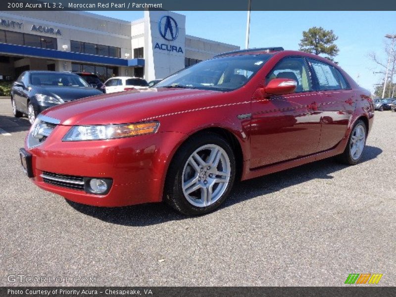 Moroccan Red Pearl / Parchment 2008 Acura TL 3.2