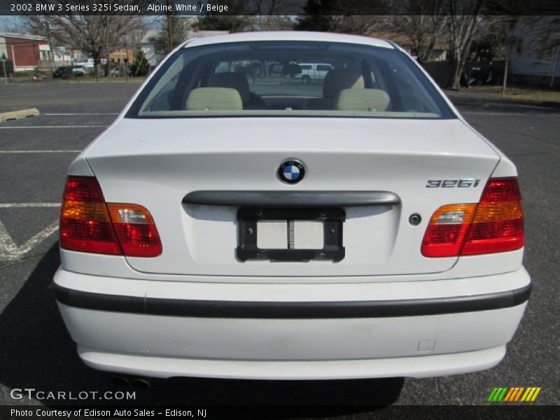 Alpine White / Beige 2002 BMW 3 Series 325i Sedan