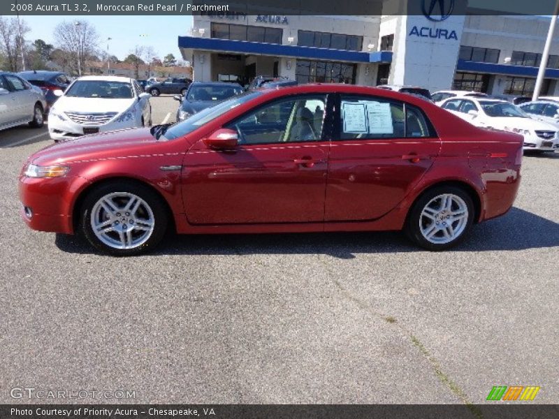 Moroccan Red Pearl / Parchment 2008 Acura TL 3.2