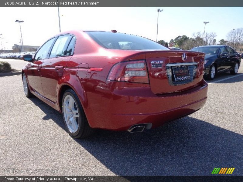 Moroccan Red Pearl / Parchment 2008 Acura TL 3.2