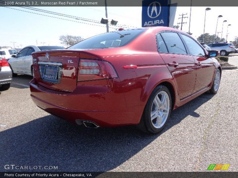 Moroccan Red Pearl / Parchment 2008 Acura TL 3.2