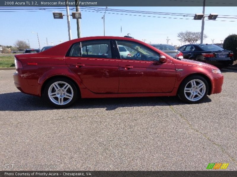 Moroccan Red Pearl / Parchment 2008 Acura TL 3.2