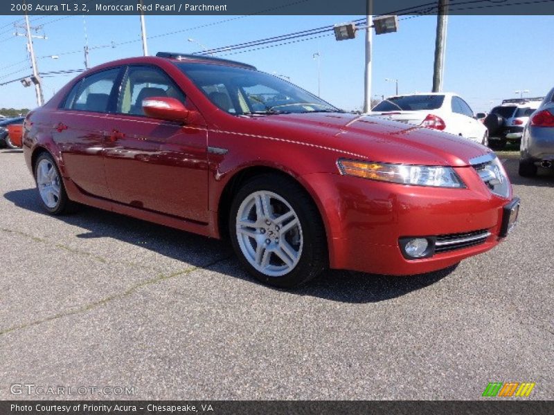 Moroccan Red Pearl / Parchment 2008 Acura TL 3.2