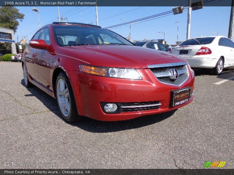 Moroccan Red Pearl / Parchment 2008 Acura TL 3.2