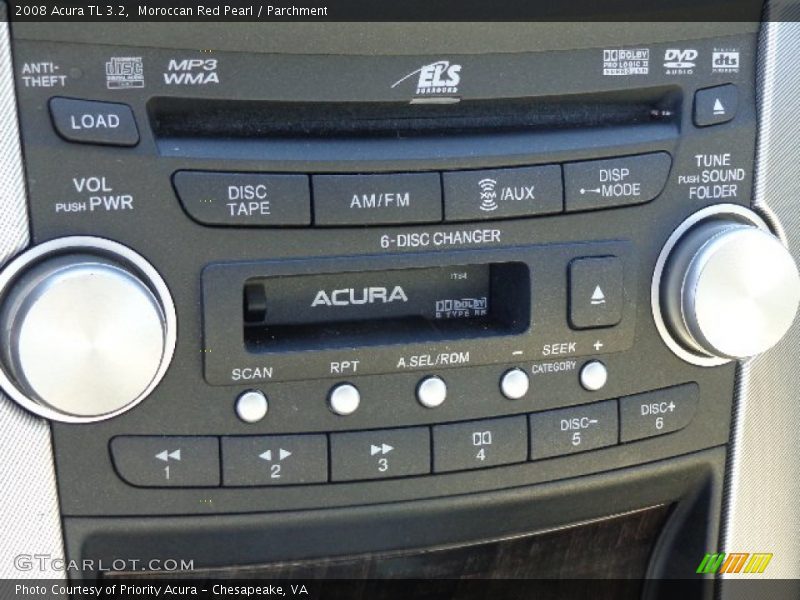 Moroccan Red Pearl / Parchment 2008 Acura TL 3.2