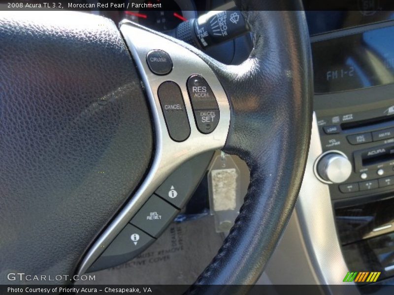 Moroccan Red Pearl / Parchment 2008 Acura TL 3.2