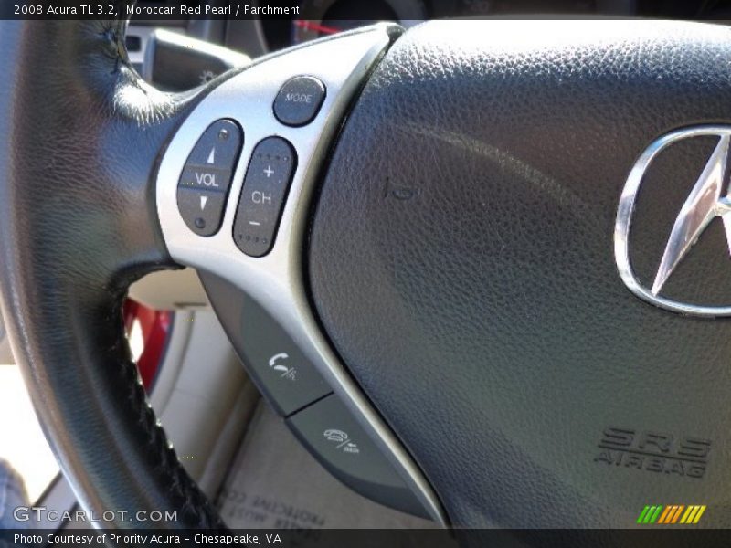 Moroccan Red Pearl / Parchment 2008 Acura TL 3.2