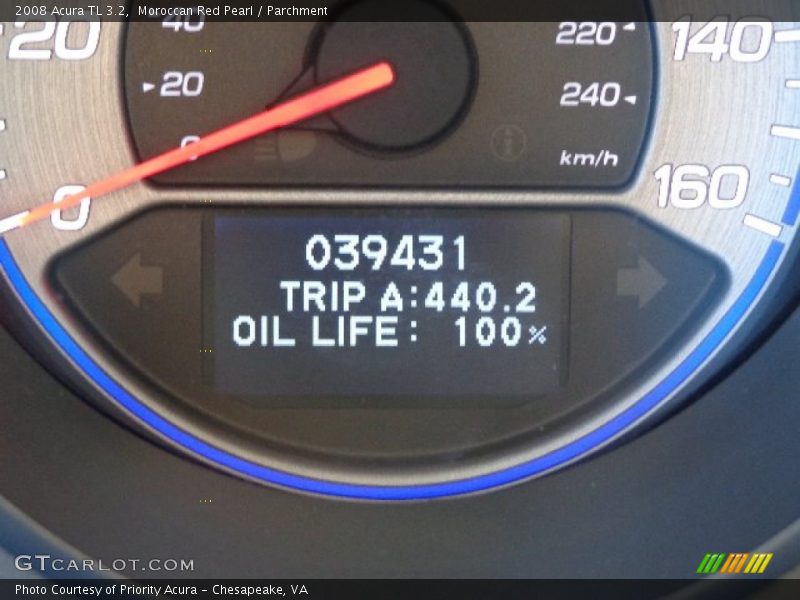 Moroccan Red Pearl / Parchment 2008 Acura TL 3.2