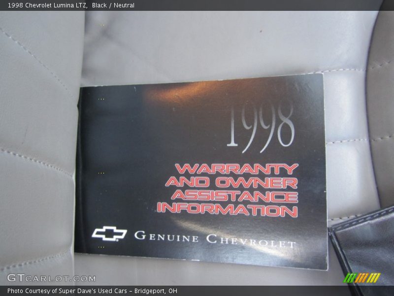 Black / Neutral 1998 Chevrolet Lumina LTZ