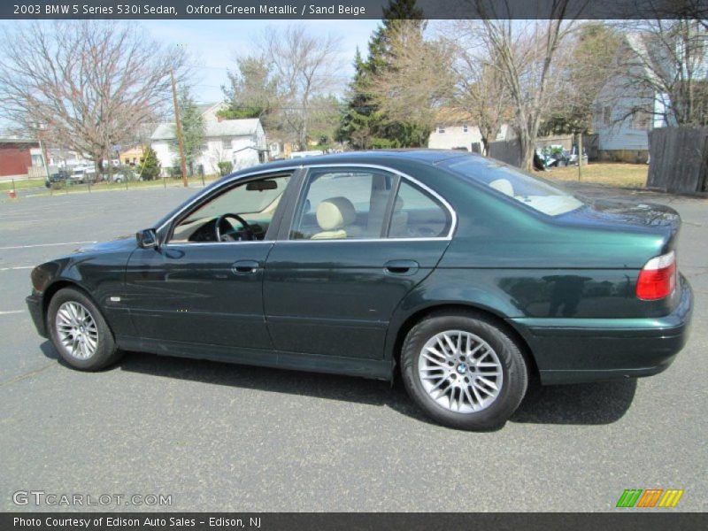 Oxford Green Metallic / Sand Beige 2003 BMW 5 Series 530i Sedan