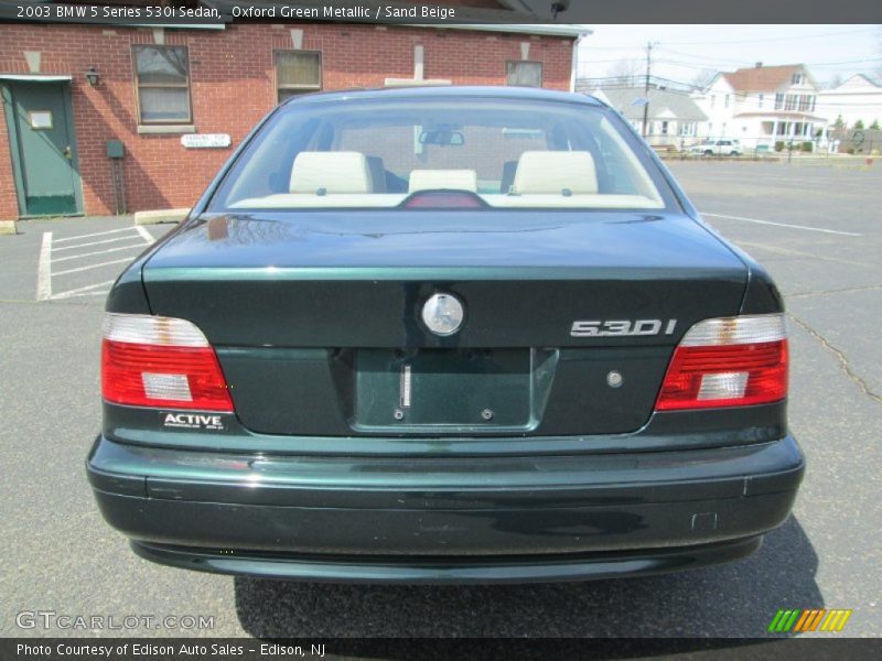 Oxford Green Metallic / Sand Beige 2003 BMW 5 Series 530i Sedan