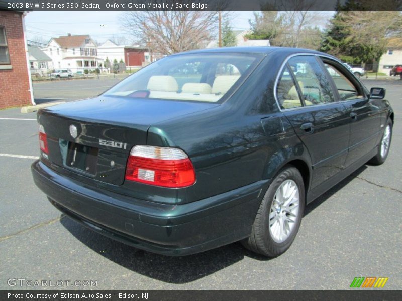 Oxford Green Metallic / Sand Beige 2003 BMW 5 Series 530i Sedan