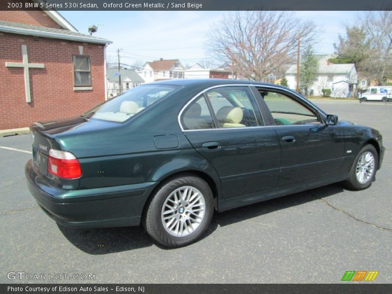 Oxford Green Metallic / Sand Beige 2003 BMW 5 Series 530i Sedan