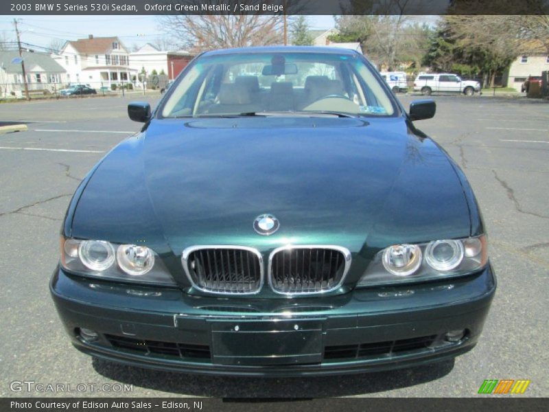 Oxford Green Metallic / Sand Beige 2003 BMW 5 Series 530i Sedan