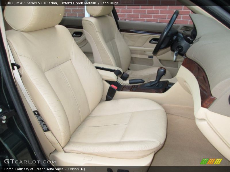 Oxford Green Metallic / Sand Beige 2003 BMW 5 Series 530i Sedan