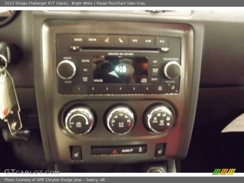 Bright White / Radar Red/Dark Slate Gray 2013 Dodge Challenger R/T Classic