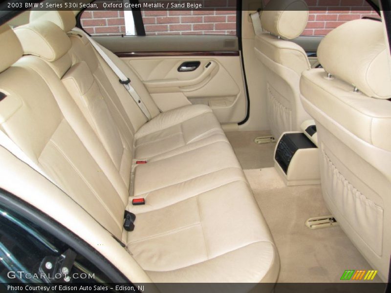 Oxford Green Metallic / Sand Beige 2003 BMW 5 Series 530i Sedan