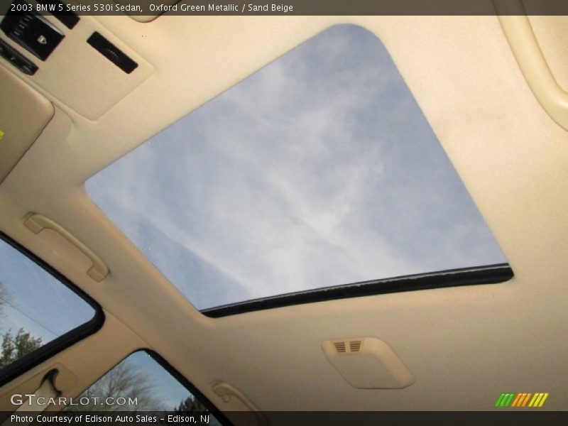 Oxford Green Metallic / Sand Beige 2003 BMW 5 Series 530i Sedan