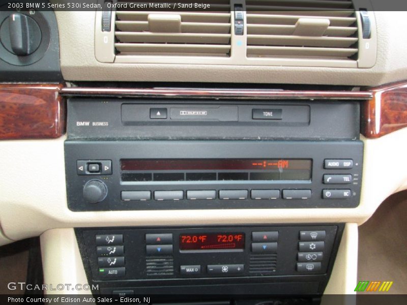 Oxford Green Metallic / Sand Beige 2003 BMW 5 Series 530i Sedan