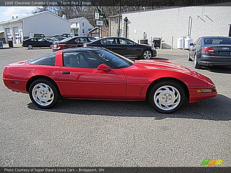 Torch Red / Beige 1995 Chevrolet Corvette Coupe