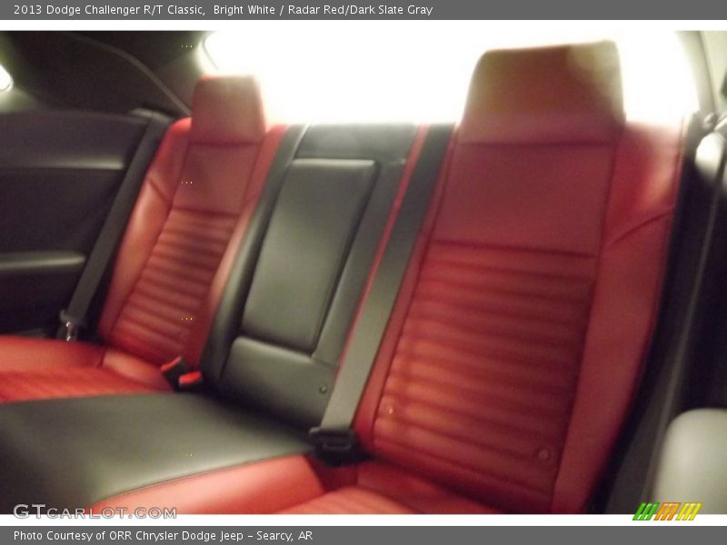 Bright White / Radar Red/Dark Slate Gray 2013 Dodge Challenger R/T Classic