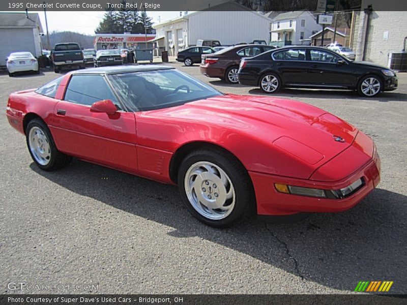 Torch Red / Beige 1995 Chevrolet Corvette Coupe