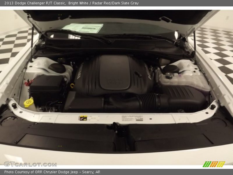 Bright White / Radar Red/Dark Slate Gray 2013 Dodge Challenger R/T Classic