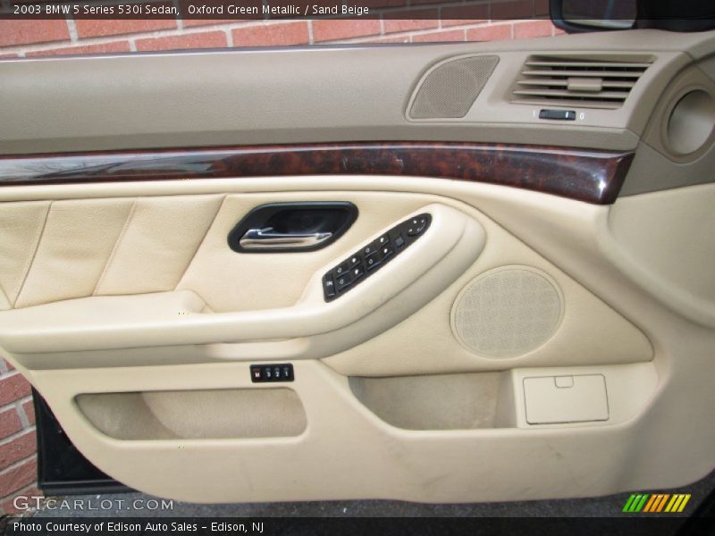 Oxford Green Metallic / Sand Beige 2003 BMW 5 Series 530i Sedan