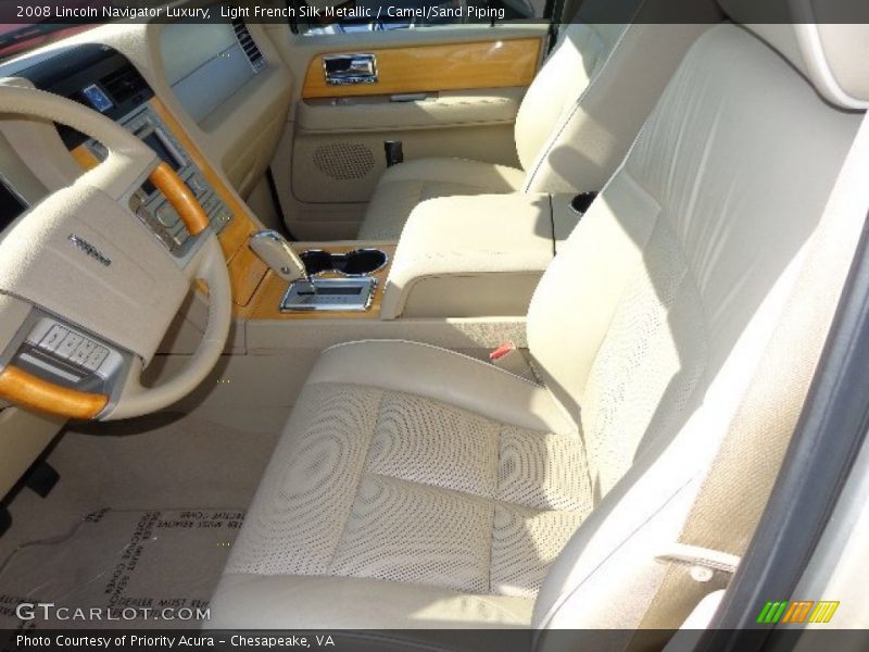 Light French Silk Metallic / Camel/Sand Piping 2008 Lincoln Navigator Luxury