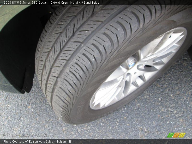 Oxford Green Metallic / Sand Beige 2003 BMW 5 Series 530i Sedan