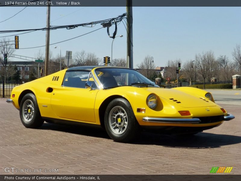 Yellow / Black 1974 Ferrari Dino 246 GTS