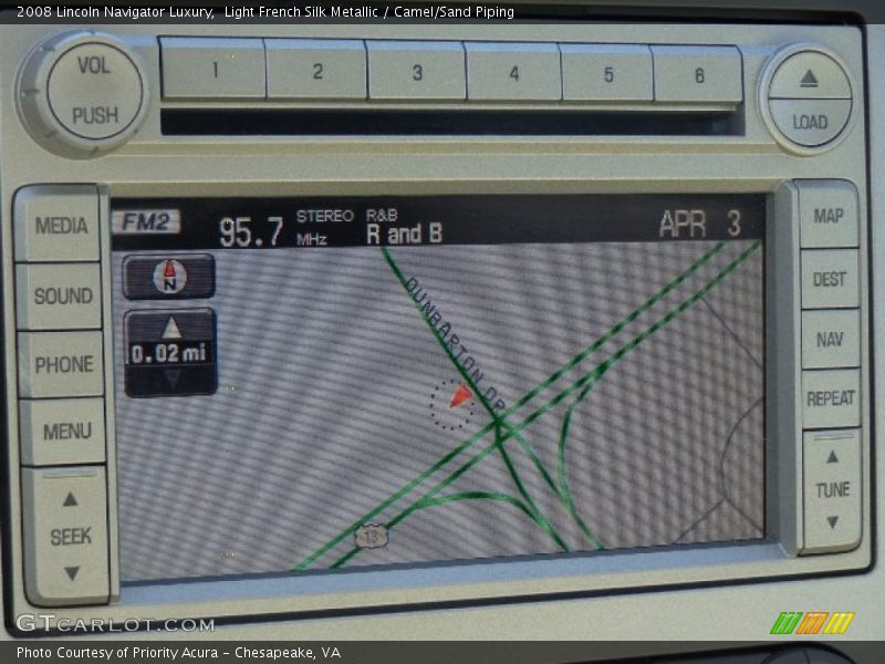 Light French Silk Metallic / Camel/Sand Piping 2008 Lincoln Navigator Luxury