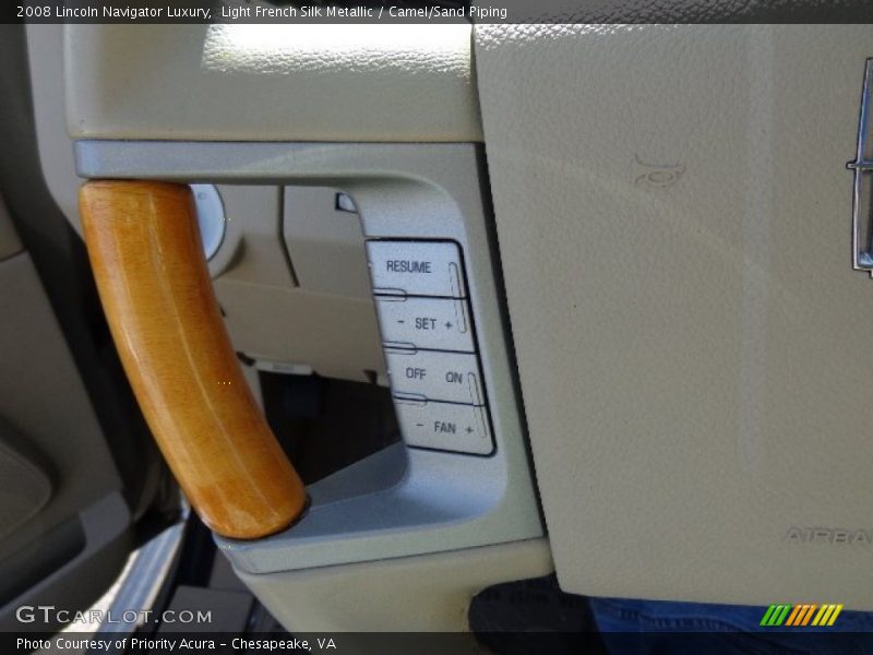 Light French Silk Metallic / Camel/Sand Piping 2008 Lincoln Navigator Luxury