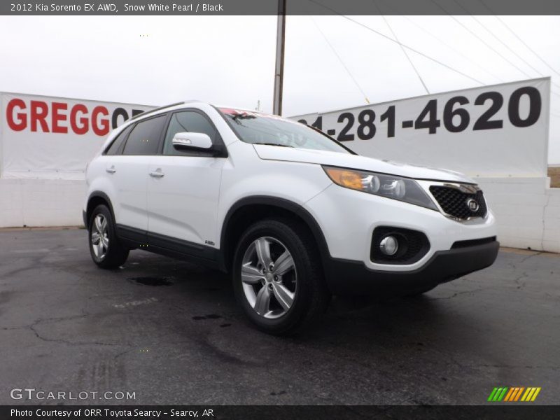 Snow White Pearl / Black 2012 Kia Sorento EX AWD