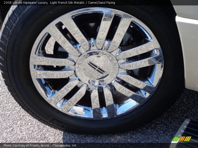 Light French Silk Metallic / Camel/Sand Piping 2008 Lincoln Navigator Luxury