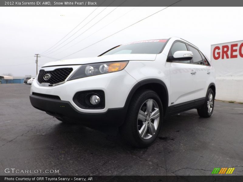 Snow White Pearl / Black 2012 Kia Sorento EX AWD
