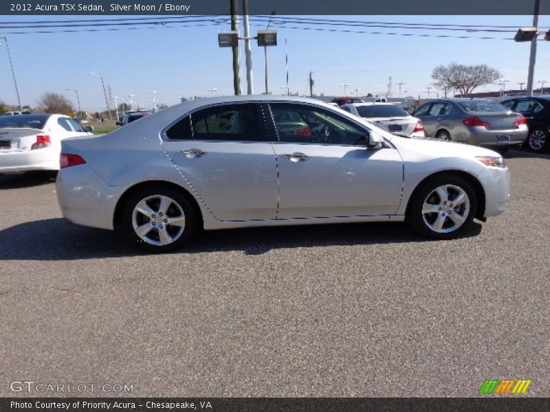 Silver Moon / Ebony 2012 Acura TSX Sedan