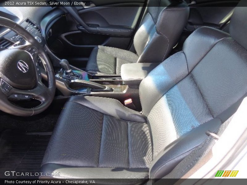 Silver Moon / Ebony 2012 Acura TSX Sedan