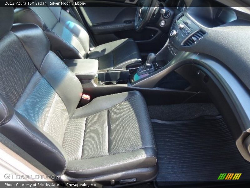 Silver Moon / Ebony 2012 Acura TSX Sedan