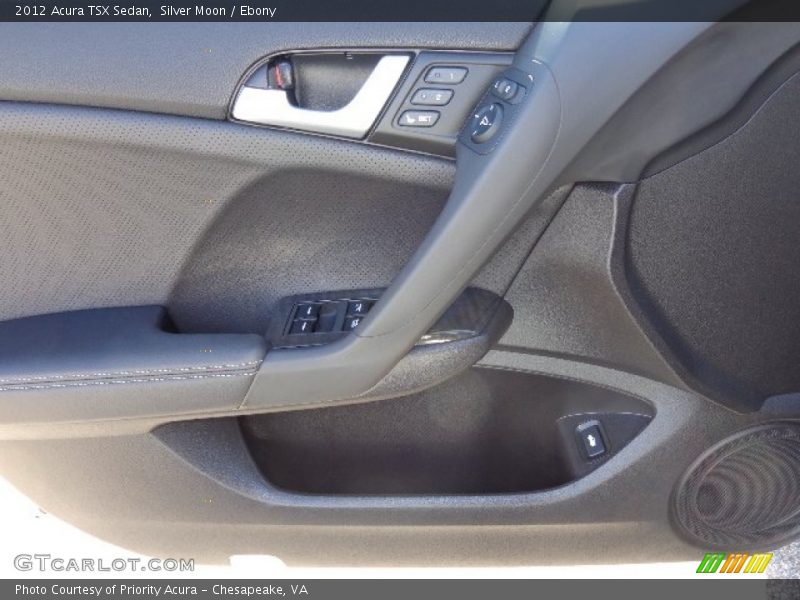 Silver Moon / Ebony 2012 Acura TSX Sedan