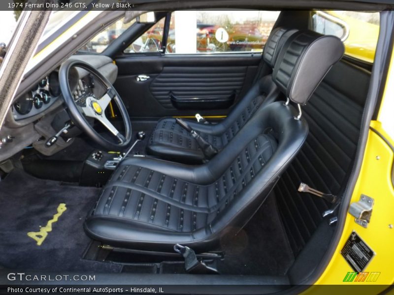  1974 Dino 246 GTS Black Interior