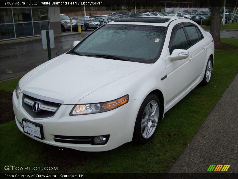 White Diamond Pearl / Ebony/Silver 2007 Acura TL 3.2
