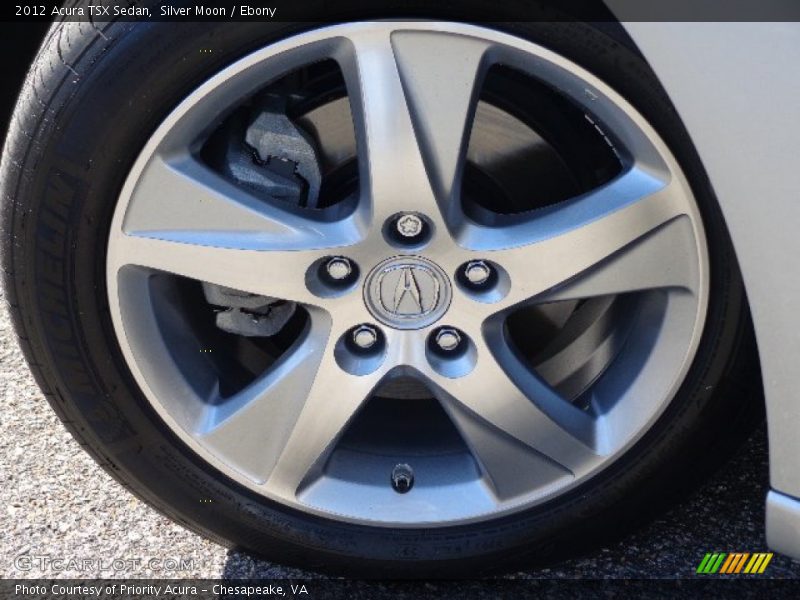 Silver Moon / Ebony 2012 Acura TSX Sedan