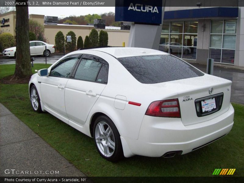 White Diamond Pearl / Ebony/Silver 2007 Acura TL 3.2