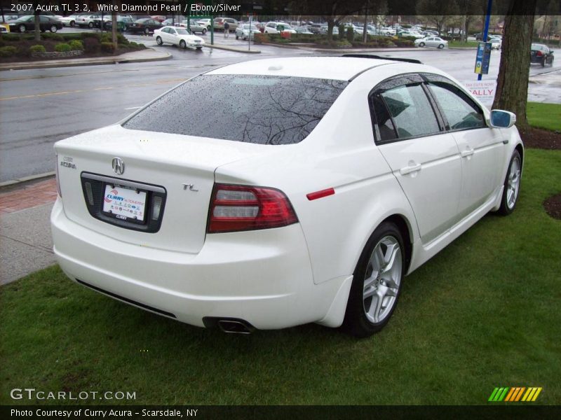 White Diamond Pearl / Ebony/Silver 2007 Acura TL 3.2
