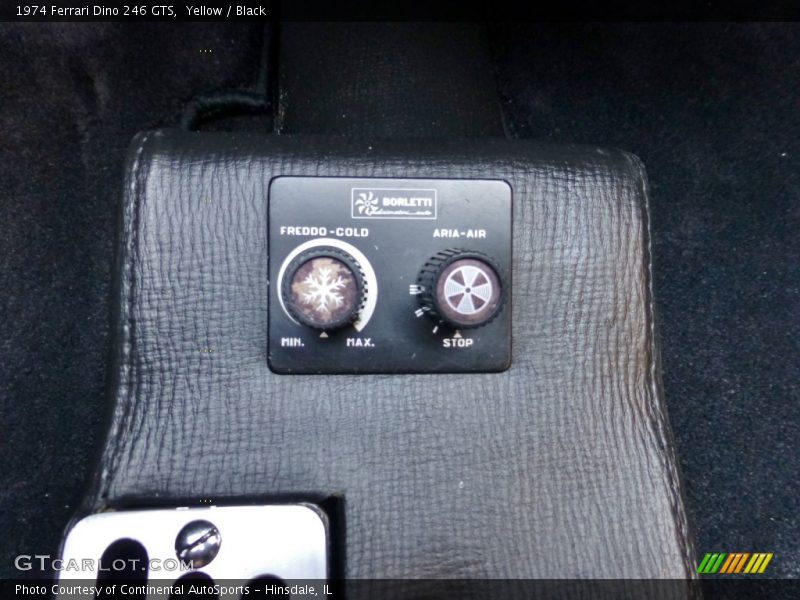 Controls of 1974 Dino 246 GTS
