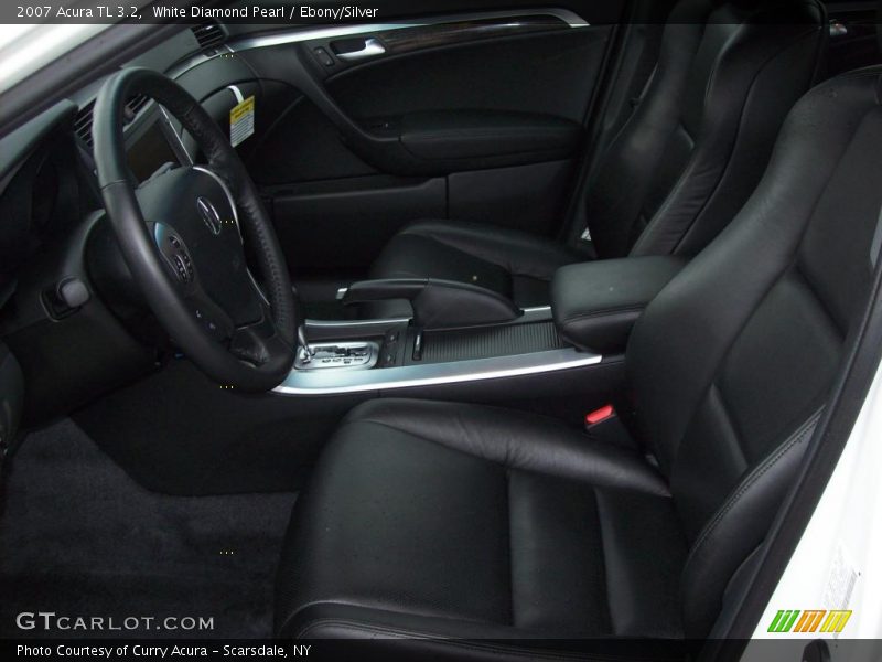 White Diamond Pearl / Ebony/Silver 2007 Acura TL 3.2